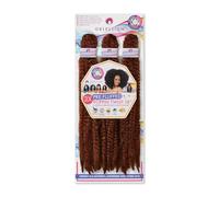 OBSESSION SYNTHETIC CROCHET SOFT BRAID / 3X PRE-FLUFFED/VALUE PACK/POPPIN TWIST 16" COLOR 30