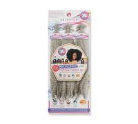 OBSESSION SYNTHETIC CROCHET SOFT BRAID / 3X PRE-FLUFFED/VALUE PACK/POPPIN TWIST 16" COLOR STERLING