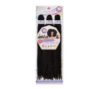 OBSESSION SYNTHETIC CROCHET SOFT BRAID / 3X PRE-FLUFFED/VALUE PACK/POPPIN TWIST 20" (COLOR 1B)