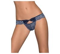 Obsessive Auroria - Bow Embroidered Women's Panties (Blue) - L/XL