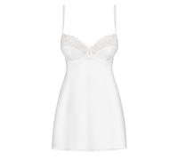 Obsessive Chemise & Thong White L/XL