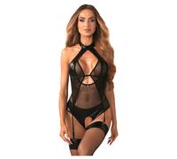 Obsessive Dominna - Sheer Shimmer Body (Black)