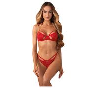 Obsessive Matildea - Lace Bra Set (Red)