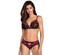 Obsessive Tulia 2 Piece Lingerie Set - Black - L/XL