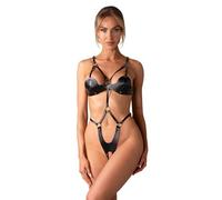 Obsessive Women's Crotchless Body Black S-L