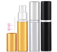 OBSGUMU 10ml Perfume Travel Bottle, 3pcs Perfume Atomiser Refillable, Spray Bottles, Portable for Travel Holiday Women Man