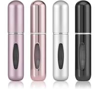 OBSGUMU 4pcs Mini Perfume Travel Bottle, Perfume Atomiser Refillable, 5ML Spray Bottles, Portable for Travel Holiday, Outdoor Activities and Business