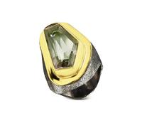 OBSIDIAN Aristocracy Morals handmade ring - Gold 54-56