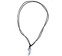 Obsidian Clear Quartz Crystal Pendulum Necklace Pointed Cone Chakra Stone Pendant Cord Necklaces,Seven Colors Practical