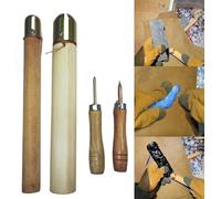 Obsidian Crafting Flint Knapping Tool, Dragon Crystal Stone Age Tool,Flint Napping Tools for Pros and Beginners,Including 1 Pressure Flaker and 3 Copper Boppers Flintknapping Kit - Flintknapping Tools