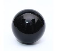 Obsidian Crystal Ball with Wooden Stand, Sphere Decorative, Quartz Crystals Scrying for Home Decorations Witchcraft,12cm Gemstone Stone