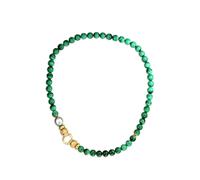OBSIDIAN malachite beaded necklace - Green One Size