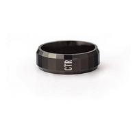 Obsidian Tungsten LDS CTR Ring by Ringmasters | Choose the Right Faith Ring | Keepsake LDS Jewelry, Tungsten, not_known