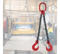 Obstacle car Industrial Chain Sling With Grab And Hook, 2 Leg For Safe Pulling, Heavy Duty Engine Lift Chain With Hooks, Loading And Unloading Of Cargo, Heavy Duty Alloy Steel Breakdown car(5 Ton)