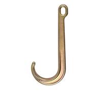 Obstacle Car Trailer Hook - Breakdown Car J Type Hanging Chain Hook Accessories with Brake Cable Trolley Rope Transport Chain for 5T Capacity