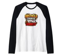 Obstacle Course Addict Mud Run Racing Raglan Baseball Tee