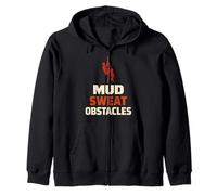 Obstacle Course Racer Obstacle Race OCR Mud Run Finisher Zip Hoodie