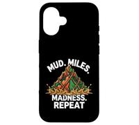 Obstacle Course Racing Mud Miles Madness Repeat Case for iPhone 16