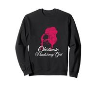 Obstinate Headstrong Girl Messy Bun Jane Austen Readers Sweatshirt