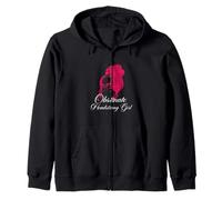 Obstinate Headstrong Girl Messy Bun Jane Austen Readers Zip Hoodie
