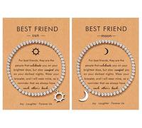 OBSUN Bracelets for Women, Animal Evil Eye Bracelets, Birthday Graduation Christmas Gifts for Friends Sisters Mom Daughter, One Size, Stainless Steel, Cubic Zirconia