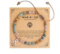 OBSUN Bracelets for Women Natural Stone Best Friend Heart Evil Eye Turtle Wave Inspirational Bracelet Birthday Gifts Graduation Christmas Mother’s Day Gift for Friends Bestie Mom Daughter, 12inches