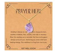 OBSUN Get Well Gifts for Women,Encouragement Gifts for Women After Surgery Breast Cancer Gifts for Woman Get Well Soon Gifts Necklace, Brass, No Gemstone