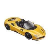 OBTABYBQX Diecast 1:18 For Ferrari Sf90 Stradale Assetto Fiorano Spider Alloy Car Models Miniature Replica Vehicle Model Collectible Keepsake(SF90 Spider Golden)