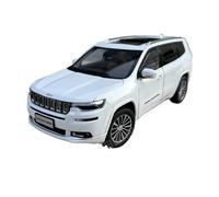 OBTABYBQX Diecast 1:18 For Jeeps Grand Commander SUV Alloy Car Models Scale Luxury Metal Vehicle Model Display Ornaments Keepsake(White)