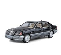 OBTABYBQX Diecast 1:24 For Benz E300eL W140 320SEL Scale Alloy Car Models Full Door Vehicle Model Simulation Commemorative Item Keepsake(W140 320SEL Black)