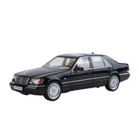 OBTABYBQX Diecast 1:24 For Benz W140 S320 SEL Alloy Retro Old Car Model Scale Exquisite Metal Vehicle Model Collectors Ornaments Keepsake(Black)