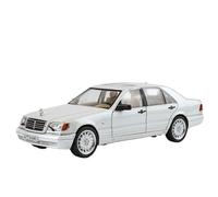 OBTABYBQX Diecast 1:24 For Benz W140 S320 SEL Alloy Retro Old Car Model Scale Exquisite Metal Vehicle Model Collectors Ornaments Keepsake(White)