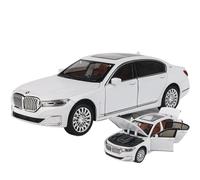 OBTABYBQX Diecast 1:24 For BMW 760 THE7 Scale Alloy Car Models Luxury Exquisite Metal Vehicle Model Display Collection Keepsake(White)