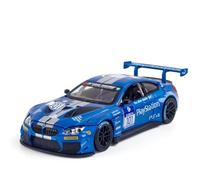 OBTABYBQX Diecast 1:24 For BMW M6 GT3 Scale Alloy Car Models Mini Vehicle Replica Simulation Car Model Exhibition Collection Keepsake(Blue)