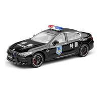 OBTABYBQX Diecast 1/24 For BMW M8 Alloy Police Car Models Mini Vehicle Replica Simulation Car Model Exhibition Collection Keepsake(Black)