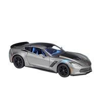 OBTABYBQX Diecast 1:24 For Chevrolet Corvette Grand 2017 Alloy Sports Car Model Scale Luxury Fashion Metal Vehicle Model Collectors Keepsake