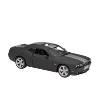 OBTABYBQX Diecast 1:24 For DODGE Challenger SRT 2012 Scale Alloy Car Models Realistic Vehicle Models Collection Ornaments Souvenirs Keepsake(Matte Black)