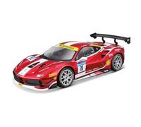 OBTABYBQX Diecast 1:24 For Ferrari 488 2017 Scale Alloy Car Models Vehicle Model Display Simulation Vehicle Collection Ornaments Keepsake(Red)