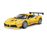 OBTABYBQX Diecast 1:24 For Ferrari 488 2017 Scale Alloy Car Models Vehicle Model Display Simulation Vehicle Collection Ornaments Keepsake(Yellow)
