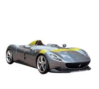 OBTABYBQX Diecast 1:24 For Ferrari Monza SP1 Supercar Alloy Car Models Simulation Scale Vehicle Model Kits For Display Car Lovers Keepsake(Silver)