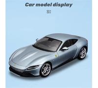 OBTABYBQX Diecast 1/24 For Ferrari ROMA Alloy Racing Car Models Scale Replica Metal Vehicle Model For Adults Collectors Display Keepsake(Silver)