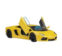 OBTABYBQX Diecast 1:24 For Lamborghini Aventador LP700-4 Alloy Sports Car Model Luxury Miniature Vehicle Model Display Collection Keepsake(Yellow)