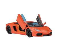 OBTABYBQX Diecast 1:24 For Lamborghini Aventador LP700-4 Alloy Sports Car Model Luxury Miniature Vehicle Model Display Collection Keepsake(Orange)