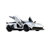 OBTABYBQX Diecast 1/24 For Lamborghini Aventador SVJ 63 Alloy Racing Car Model Scale Luxury Fashion Metal Vehicle Model Collectors Keepsake(White)