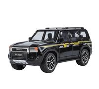 OBTABYBQX Diecast 1/24 For Toyota PRADO Land Cruiser LC250 Alloy Car Models Scale Model Kits Realistic Vehicle Models Collection Keepsake(Black)