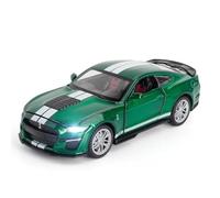 OBTABYBQX Diecast 1:32 For Ford Mustang GT500 Alloy Sports Car Model Scale Exquisite Metal Vehicle Model Collectors Ornaments Keepsake(Green)