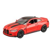 OBTABYBQX Diecast 1:36 For BMW M4 Scale Alloy Car Models Luxury Miniature Pre-built Vehicle Model Display Collection Keepsake(Red)