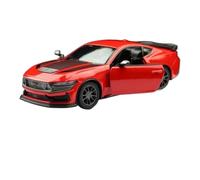 OBTABYBQX Diecast 1:38 For Ford Mustang Dark H Alloy Car Models Scale Model Kits Openable Doors Vehicle Decorative Souvenirs Keepsake(Red)