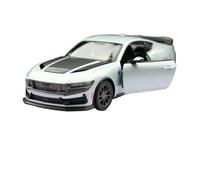 OBTABYBQX Diecast 1:38 For Ford Mustang Dark H Alloy Car Models Scale Model Kits Openable Doors Vehicle Decorative Souvenirs Keepsake(Silver)