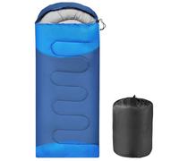 OBTANIM Sleeping Bags Portable Waterproof Camping Sleeping Bag for Adults Kids 4 Seasons Cold Weather or Warm Backpacking Hiking Mountaineering Indoor Outdoor Use (Dark Blue and Blue)